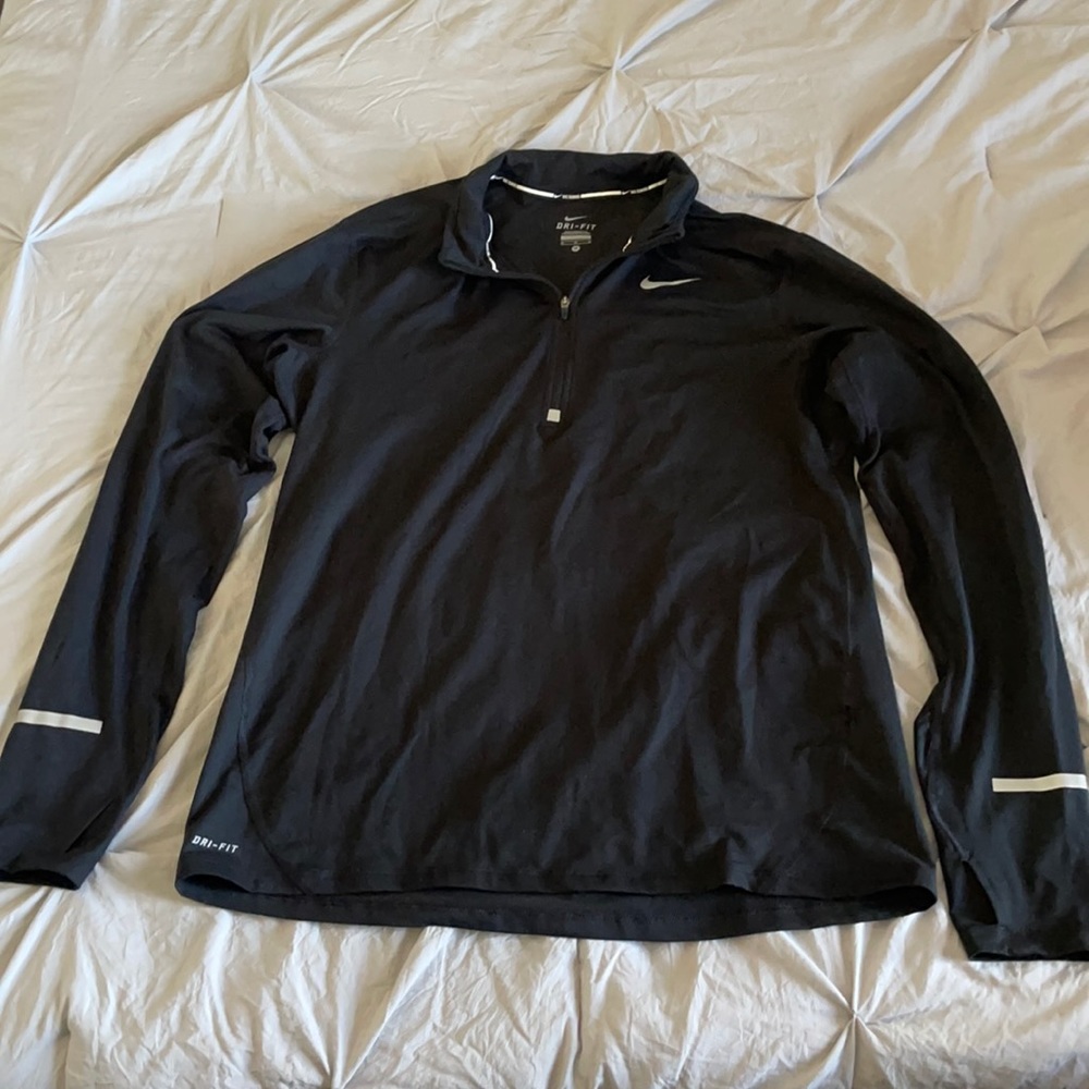 Nike dri fit zip up with reflectors